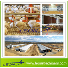 LEON 2017 Hot Sale Totalmente Automático Equipamentos de criação de frango aviário para galinheiro